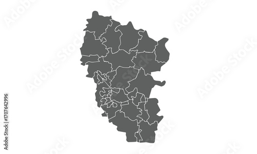 Ukraine Map.Luhansk Oblast map.isolated on white background for website layouts,background,education, precise,customizable,Travel worldwide,map silhouette backdrop,earth geography, political,reports.