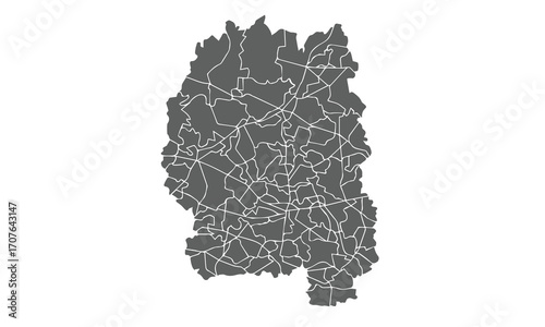 Ukraine Map.Zhytomyr Oblast map.isolated on white background for website layouts,background,education, precise,customizable,Travel worldwide,map silhouette backdrop,earth geography, political,reports.