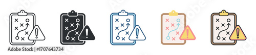 Strategy Icon Set Multiple Style Collection