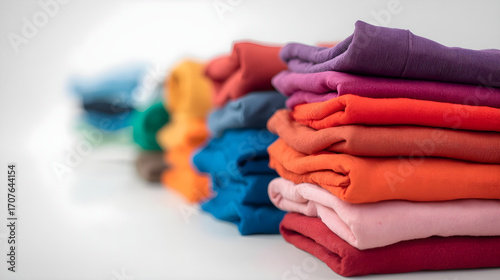 stack of colorful towels