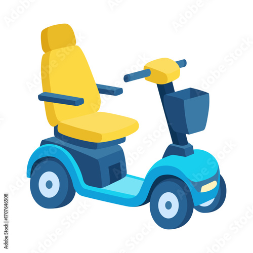 Colorful Electric Mobility Scooter for Seniors and Disabled Users