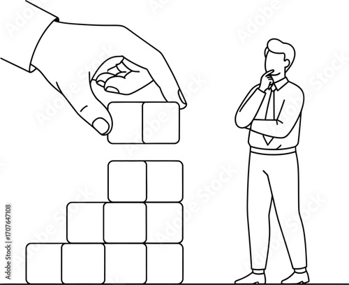 Strategizing business growth with careful planning and thoughtful consideration.
