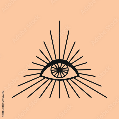 Eye of Providence 2 icon clipart avatar logotype tattoo isolated illustration