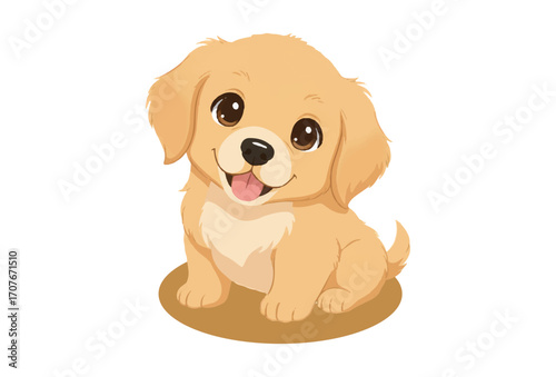 Cartoon drawing of cockapoo puppy