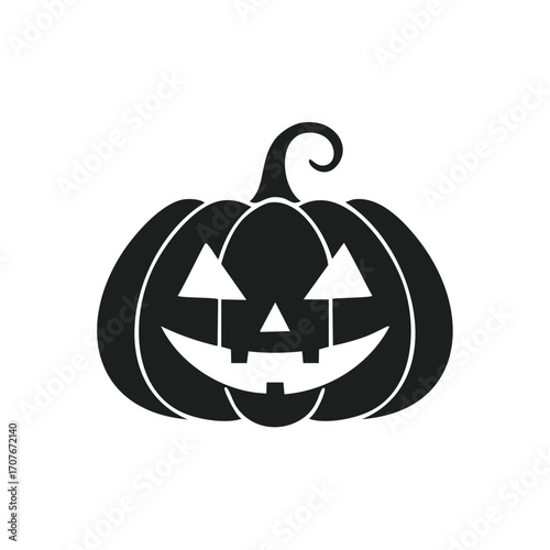 Black Halloween pumpkin jack o lantern icon Keywords: halloween, pumpkin, jack o lantern, carved