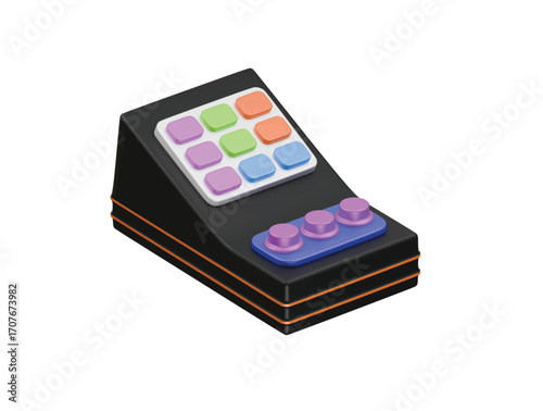 equalizer icon 3d illustration render