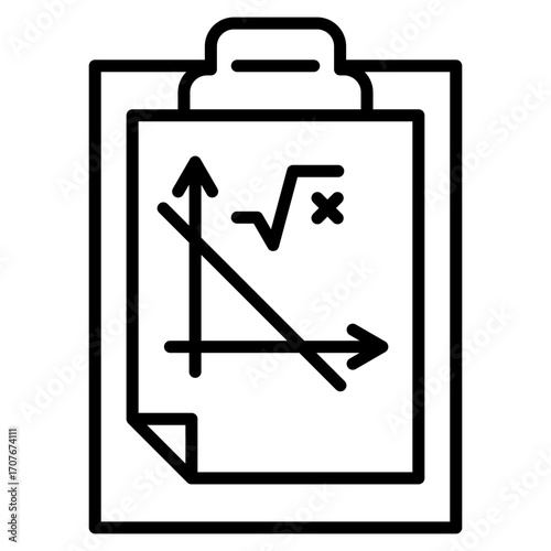 Algebra line icon