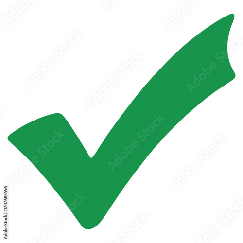 Vector art of green check mark