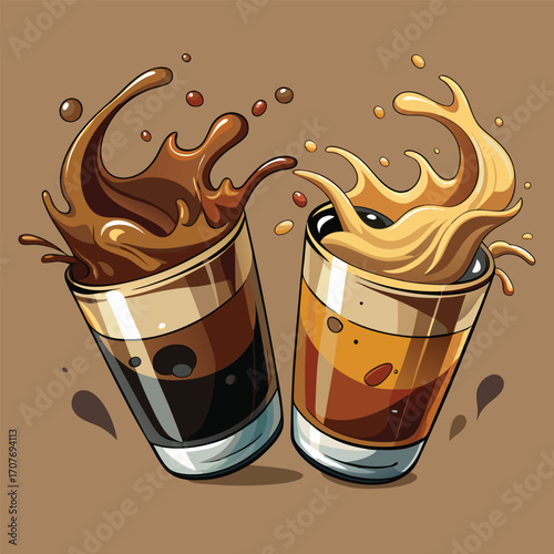  coffee cup. coffee. Hand-drawn steaming coffee cup illustration with detailed line art. Vector retro hand drawn illustration. Vector icon cup of coffee. coffee cup logo template. coffee concept.