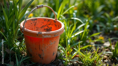 Rustic Bucket in Field