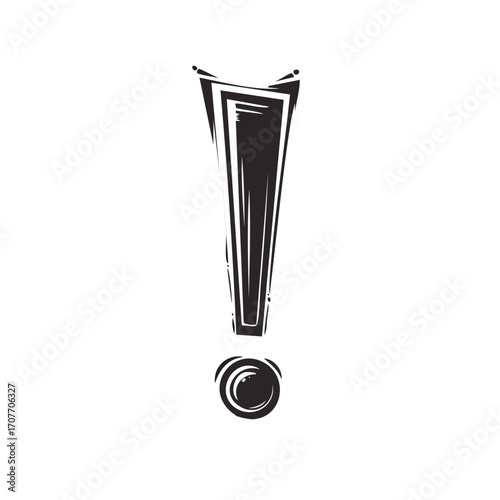 Simple black exclamation mark