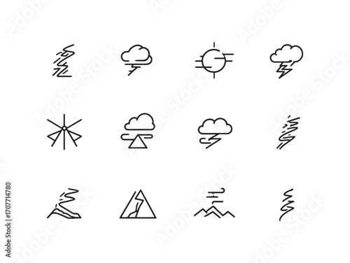 Windy line art moves with grace