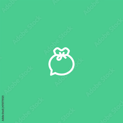 Money Bag Talk Vector