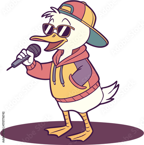 girl singing with microphone