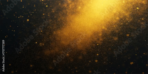 Abstract drops of water on a black background reflecting a colorful night sky