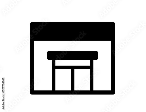 money icon 09A : Building Icon (Bank, Company, Shop), building, office, bank, company, shop, business, structure, real estate, finance, 