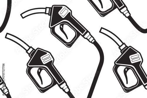 Black and White Fuel Pump Pattern.