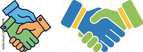 Handshake Symbolizing Business Partnership and Agreement