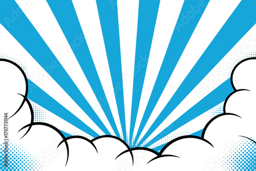 Blue Comic Style Background