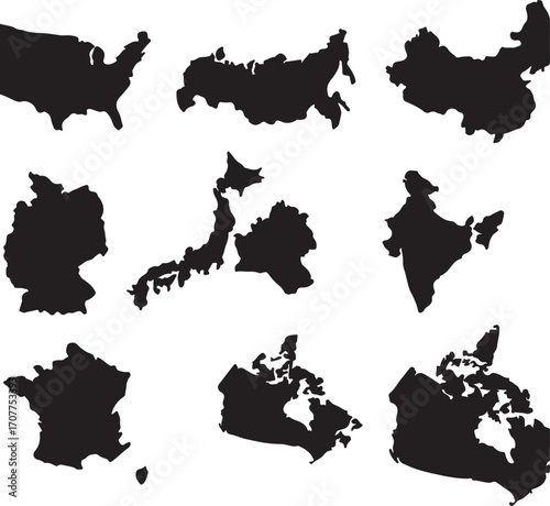 Detailed map illustration with geographic elements