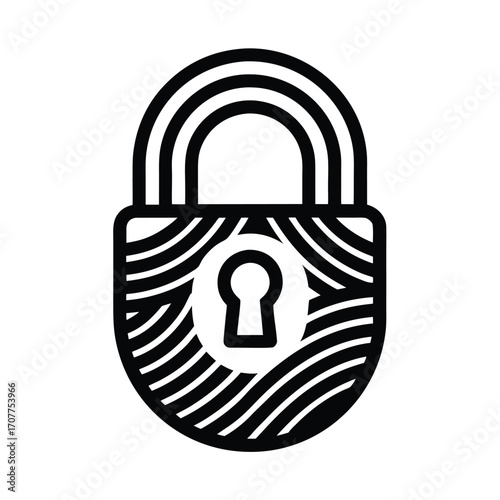 Face Id Lock Icon Modern Flat