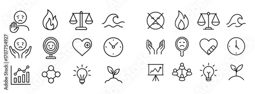 Stages of Sadness Icons