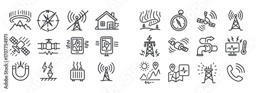 Geomagnetic Storm Effects Icons