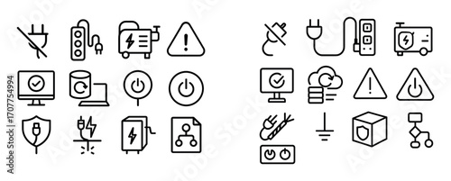 Geomagnetic Storm Icon Set