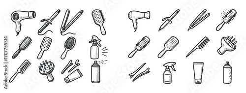 Hair Styling Icons