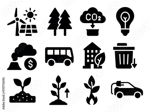 Climate Action Icons