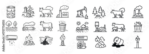 Climate Change Icons