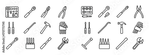 Minimalist Auto Tool Icons