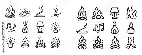 Cozy Fireside Icons