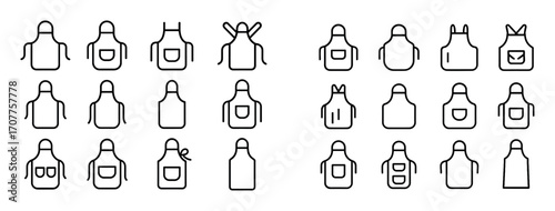 Minimalist Apron Icons