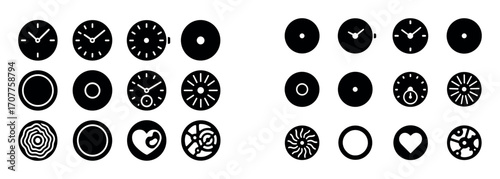 Clockface Icon Set