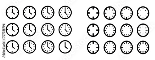 Minimal Clockface Icons