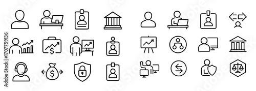 Minimalist Financial Icons