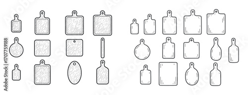 Kitchen Cutting Board Icons