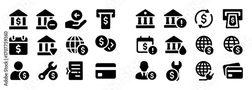 Banking Fees Icons