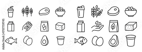 Nutrition Icon Set