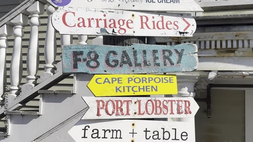 Village of Kennebunkport Tourist Street Signs
