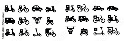 Pizza Delivery Icons