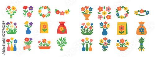 Wildflower Icons Display