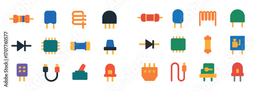 Colorful Electronics Icons