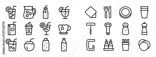 Minimalist Picnic Icons