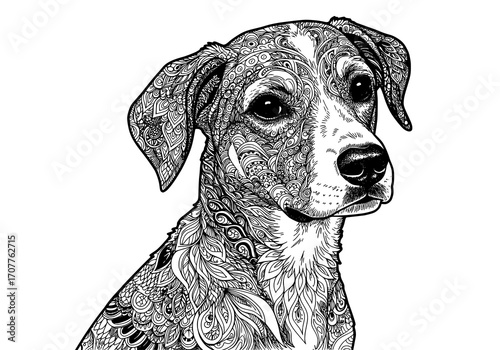 Dog Zentangle Art
