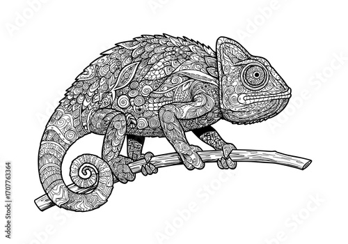 Chameleon Zentangle