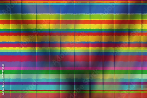 Colorful striped background with a mosaic effect and horizontal orientation