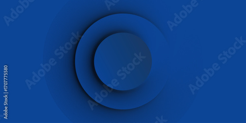 Abstract trendy gradient shapes composition elegant hipster futuristic | Modern 3d geometric circle shape blue colour background | Vector illustration