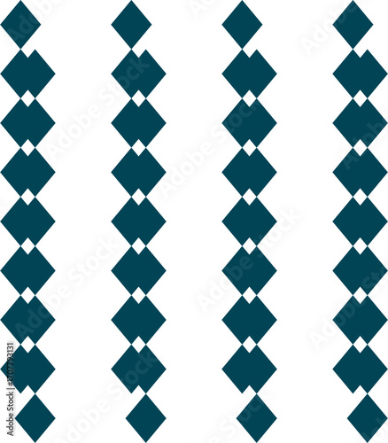 blue gray diamond overlap repeat horizontal strip pattern, checkerboard, replete image design for fabric printing